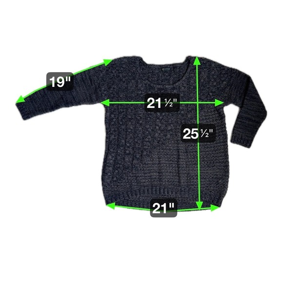 Women's Long Sleeve Brown Wool Blend Pullover Knit Sweater XL  Academia Cozy - Picture 6 of 9